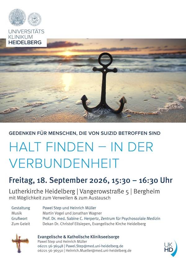 Öffnet externen Link in einem neuen Fenster Quelle: Klinikseelsorge Zentrum für Psychosoziale Medizin